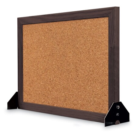 United Visual Products Indoor Enclosed Combo Board, 48"x36", Bronze Frame/White Porc & Pumice UVCB4836BZ-WHTPORC-PUMICE